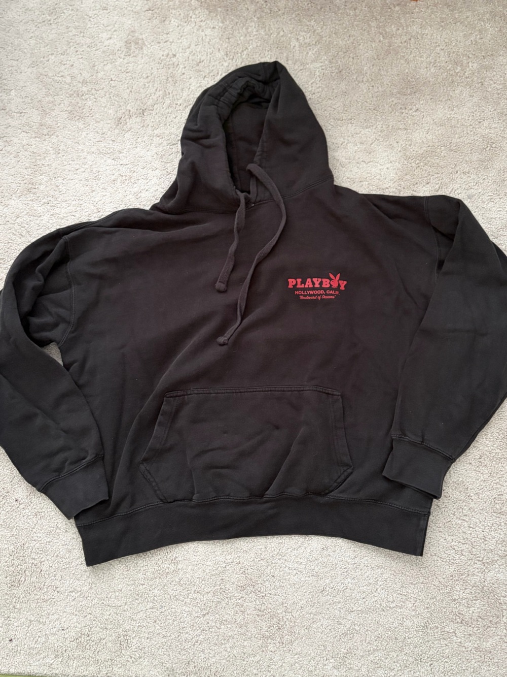 PLAYBOY Black Hoodie Sweatshirt